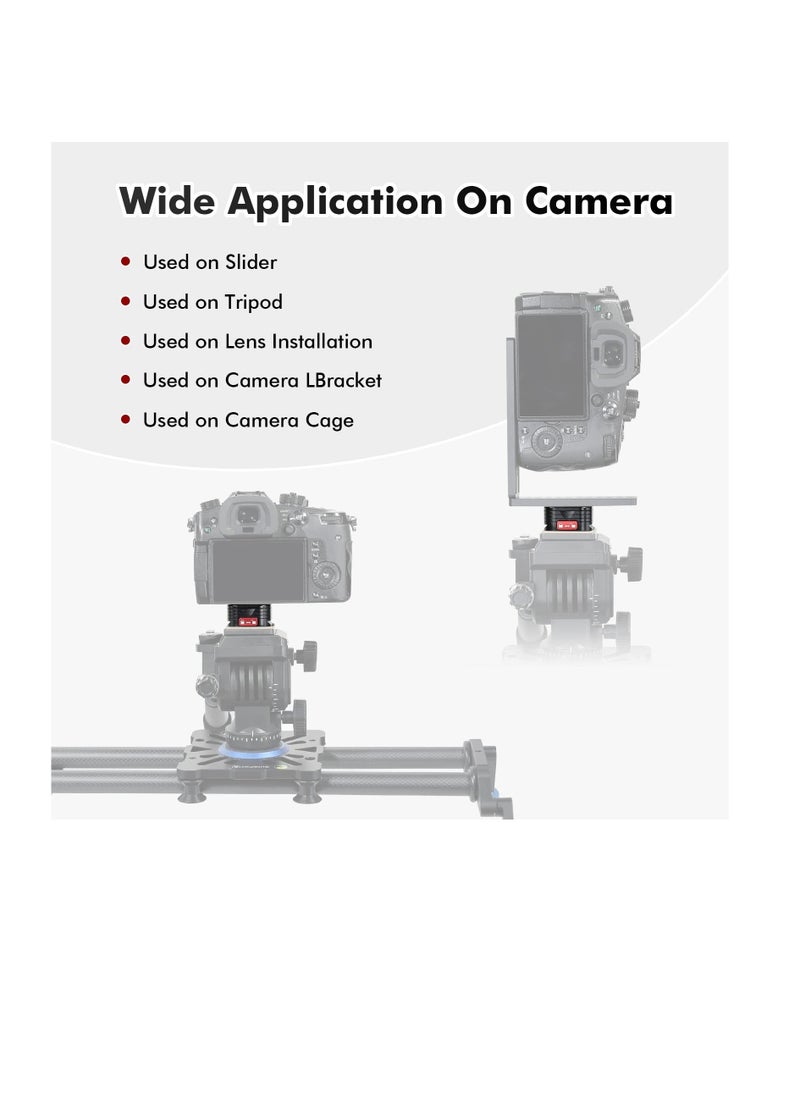 Quick Release Plate, Quick Release System QR Plate with Arca Swiss Slot Universal 1/4 to 3/8 Screw,  for Tripod/Monopod/Camcorders