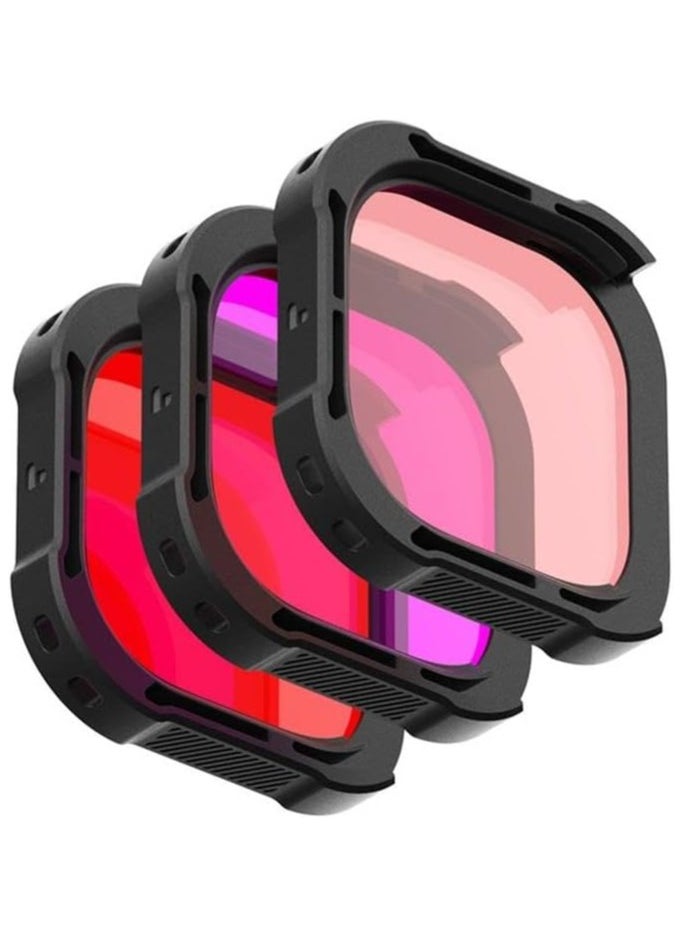 PolarPro DiveMaster 3-Pack Filter Kit for GoPro HERO9/10/11 Black Protective Housing