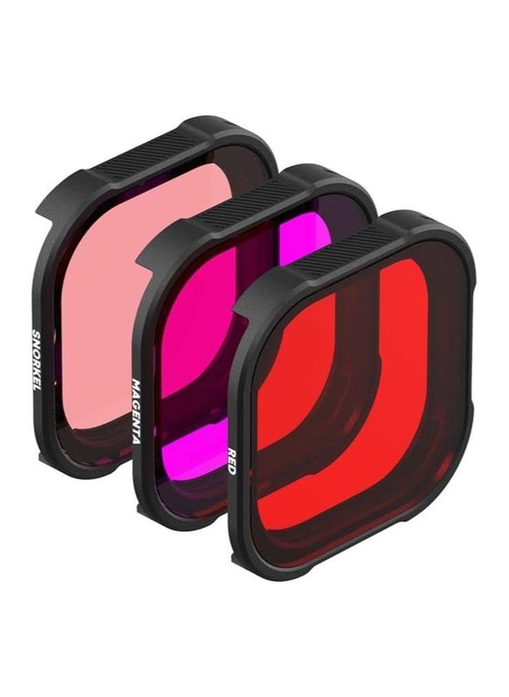 PolarPro DiveMaster 3-Pack Filter Kit for GoPro HERO9/10/11 Black Protective Housing