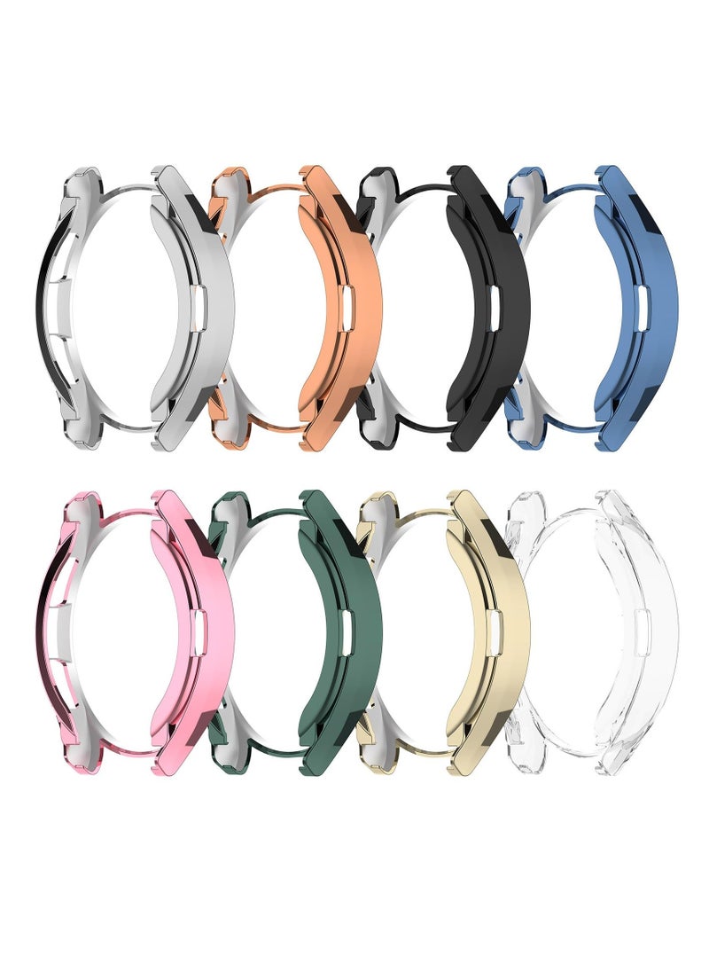 for Galaxy Watch 6 Classic Screen Protector Case 47mm Accessories, Soft TPU Bumper Cover Case Replacement for Galaxy Watch6 Classic Smart Watch (47MM, 8Colors)