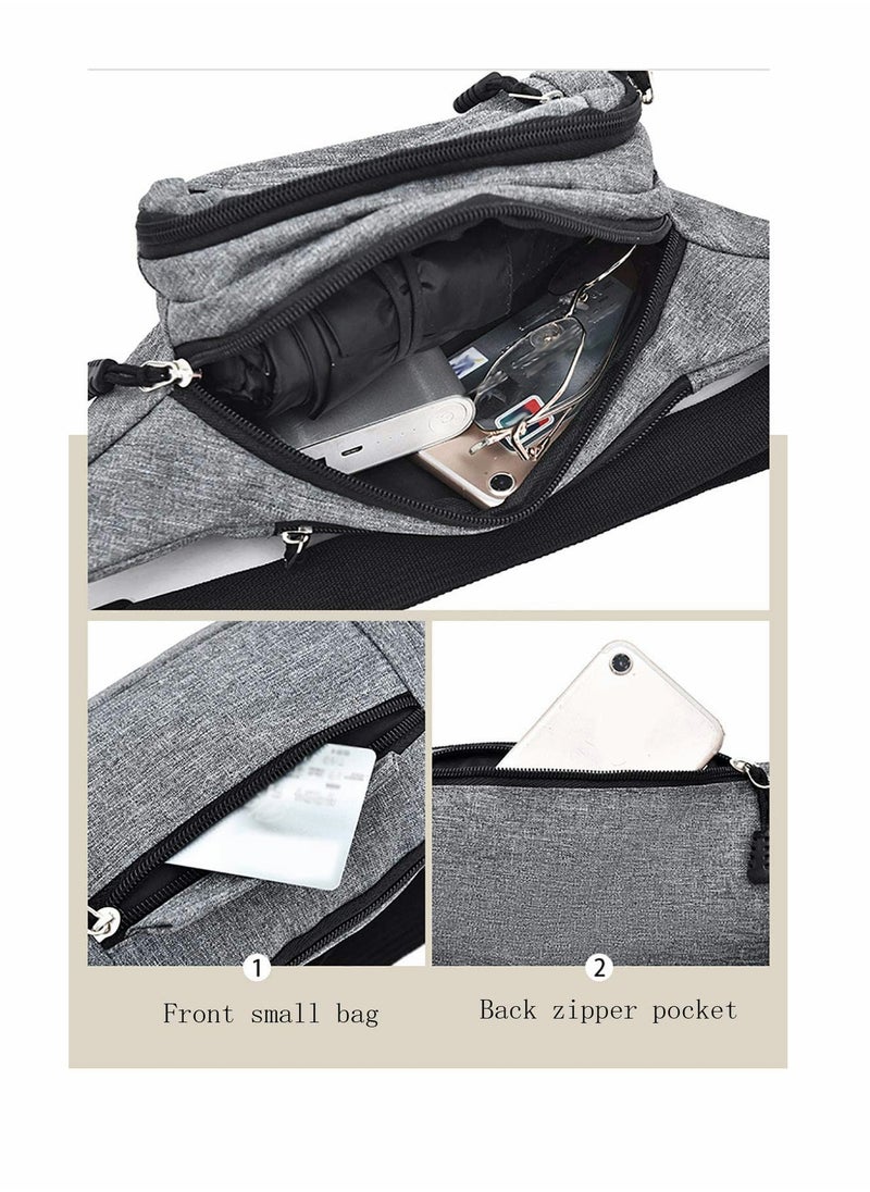 Sports Waist Bag Uni PackWater Proof Pack and Wear-Resistant 4 Pockets Large Capacity Runner Gifts Travel PackOutdoor Sports Waist Bag