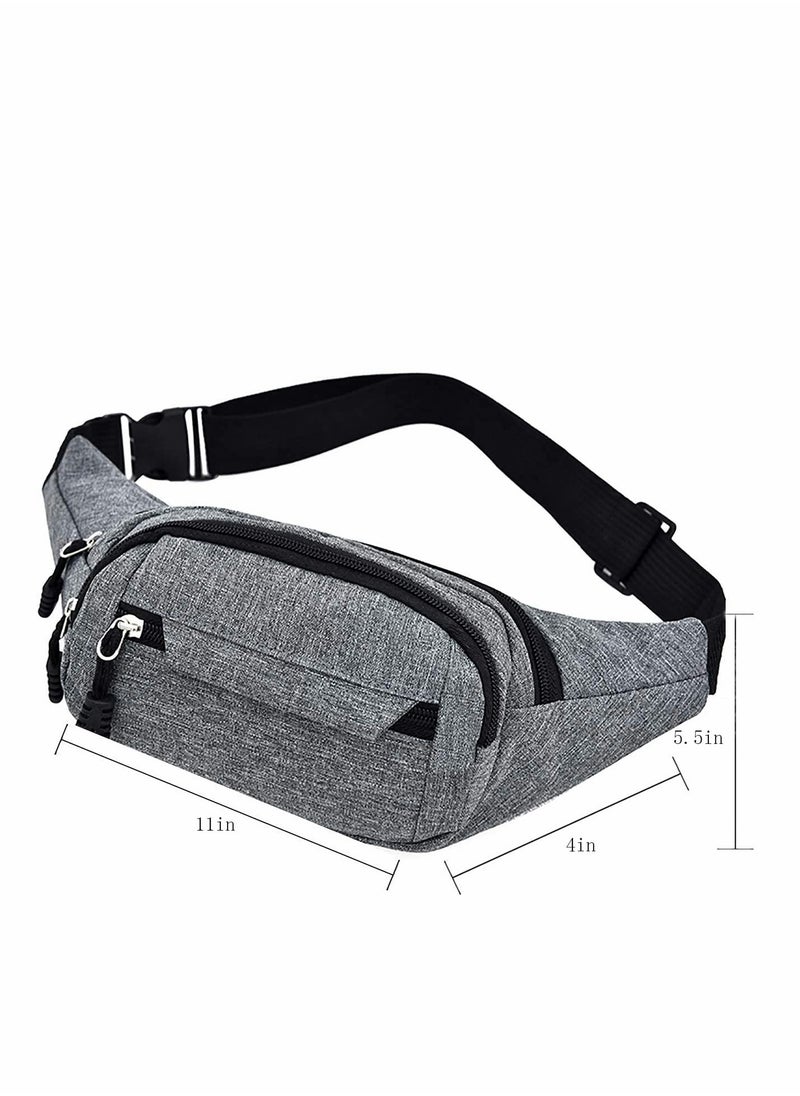 Sports Waist Bag Uni PackWater Proof Pack and Wear-Resistant 4 Pockets Large Capacity Runner Gifts Travel PackOutdoor Sports Waist Bag