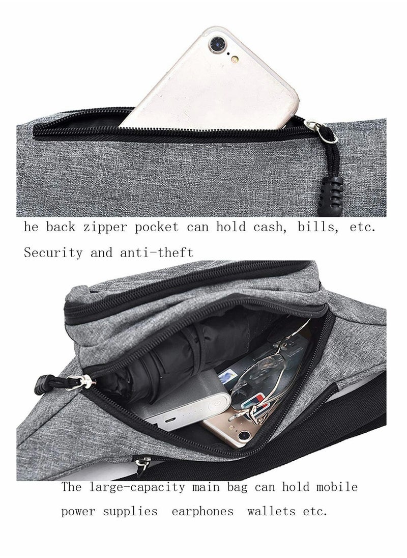 Sports Waist Bag Uni PackWater Proof Pack and Wear-Resistant 4 Pockets Large Capacity Runner Gifts Travel PackOutdoor Sports Waist Bag