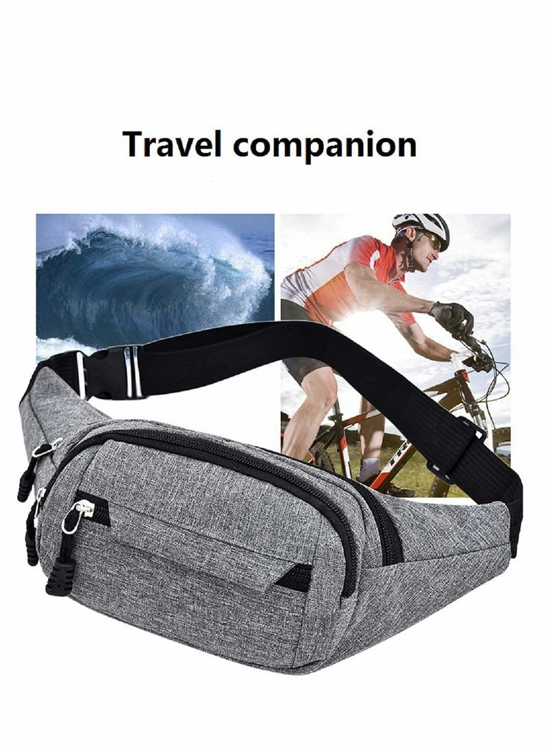 Sports Waist Bag Uni PackWater Proof Pack and Wear-Resistant 4 Pockets Large Capacity Runner Gifts Travel PackOutdoor Sports Waist Bag