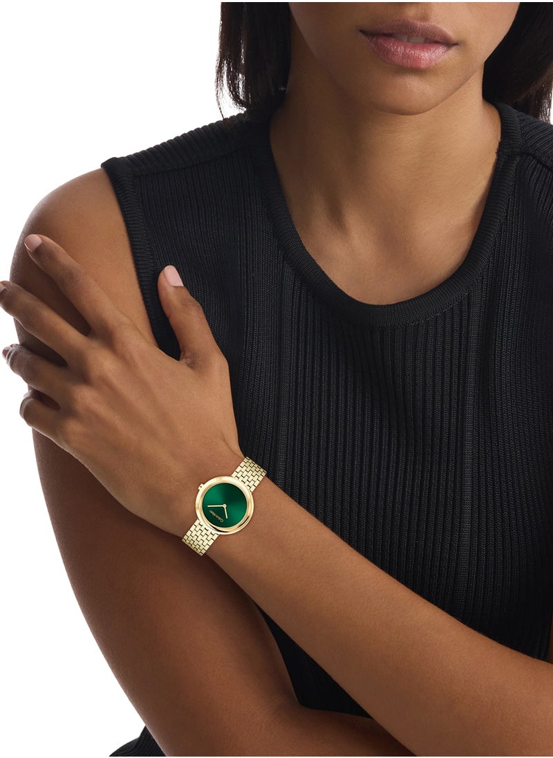 Twisted Bezel Analog Watch