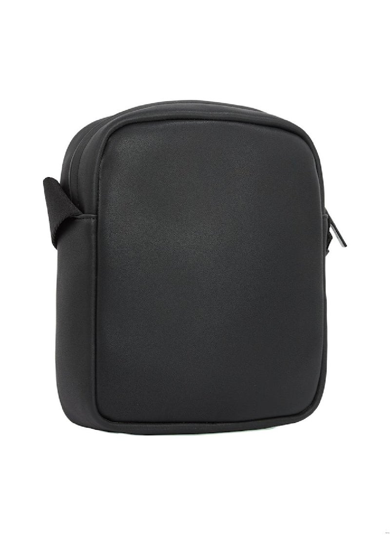 Men's Logo Reporter Bag - Polyester Blend, Black