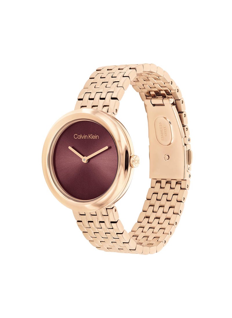 Twisted Bezel Analog Watch