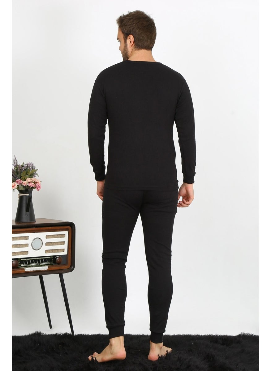 Men's Cotton Black Underwear Set 19103