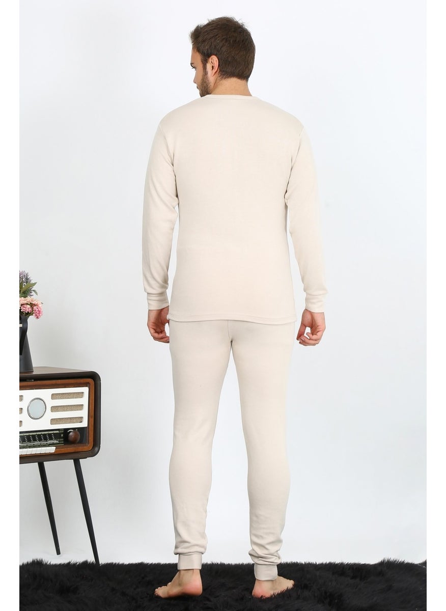 Men's Cotton Cream Underwear Set 19103