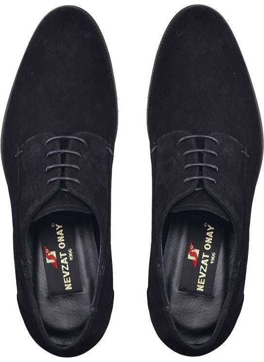 Black Casual Lace-Up Men's Shoes -12453-