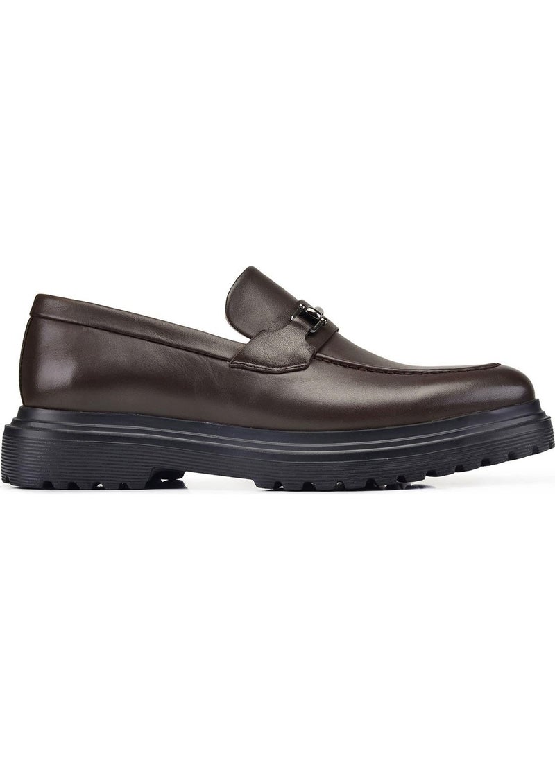 Brown Laceless Men's Shoes -59182-