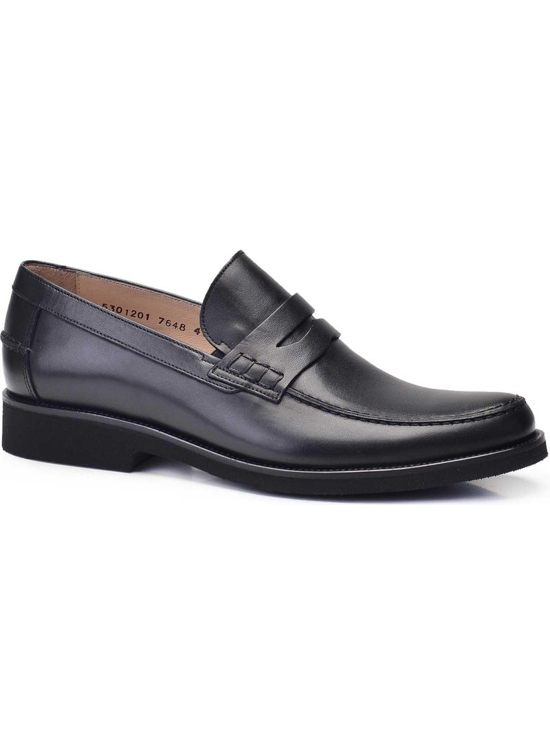 Black Laceless Casual Men's Shoes -76485-