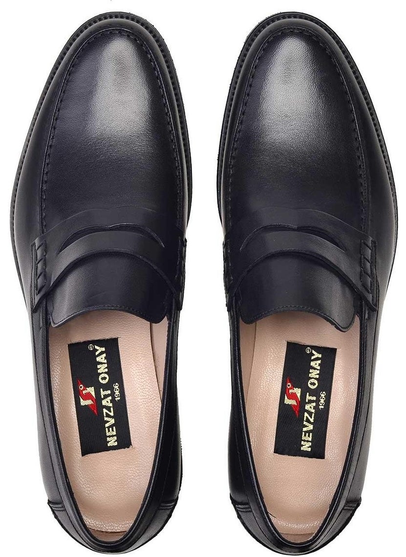 Black Laceless Casual Men's Shoes -76485-