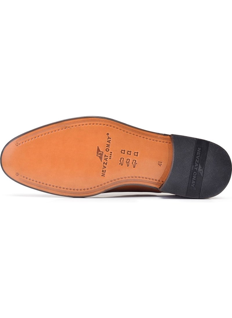 Opening Leather Oxford Men's Shoes -9115-