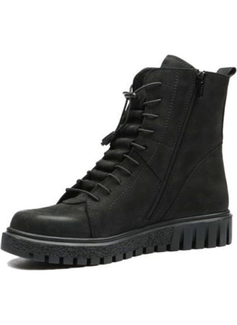 Black Leather Men's Boots 102 17945 V2