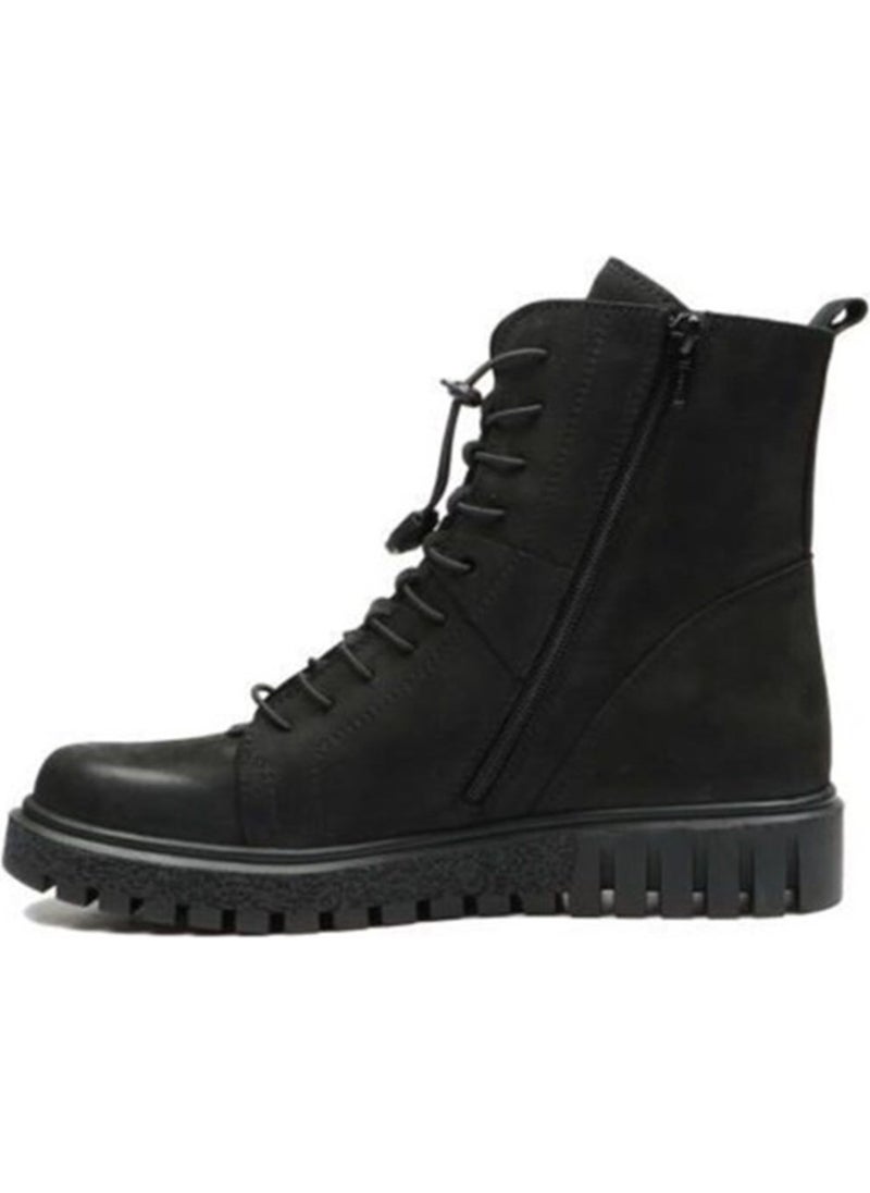 Black Leather Men's Boots 102 17945 V2