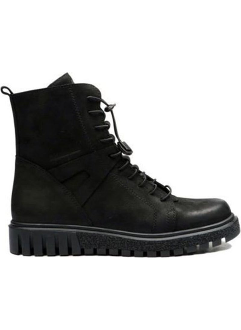 Black Leather Men's Boots 102 17945 V2