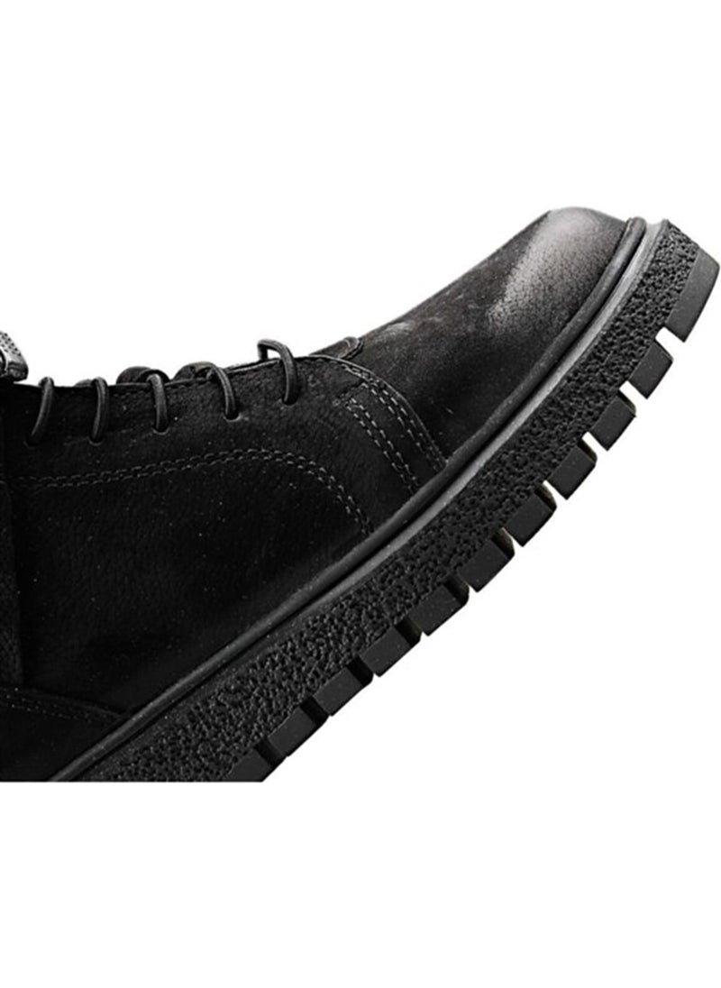 Black Leather Men's Boots 102 17945 V2