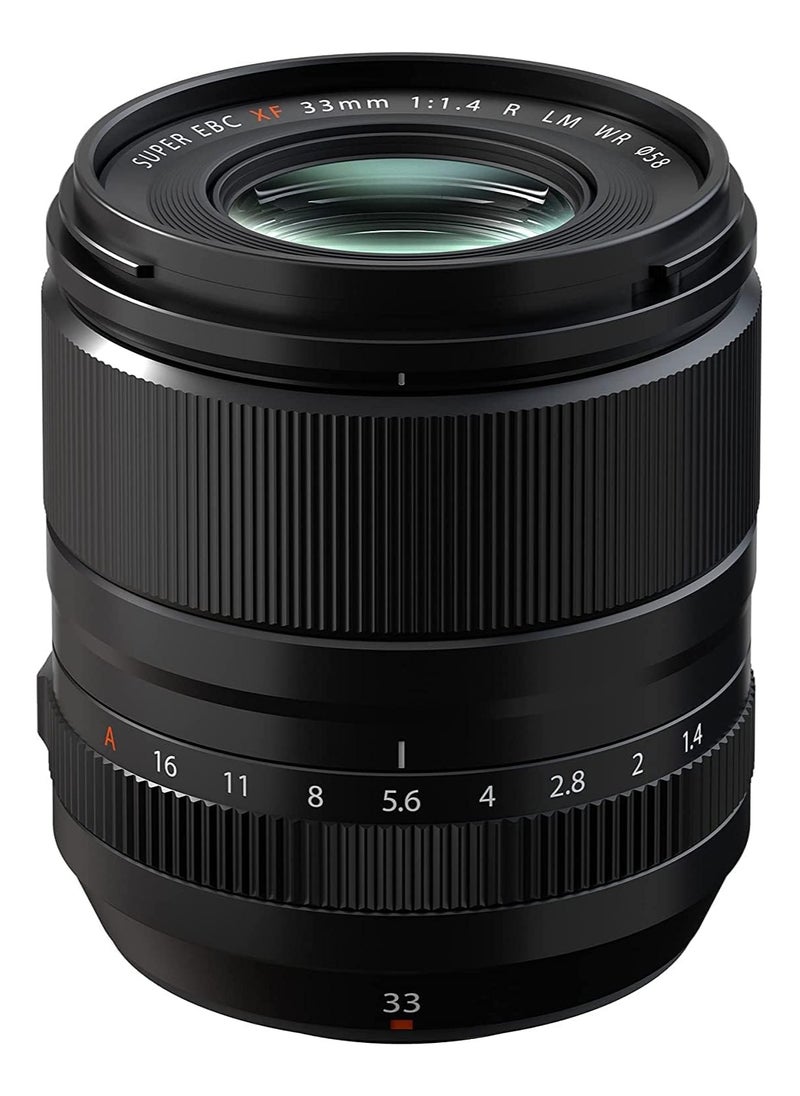 FUJINON XF33mmF1.4 R LM WR Lens – Ultra-Sharp Prime Lens for Fujifilm X-Mount | Large f/1.4 Aperture, Linear Motor AF, Weather-Resistant Design