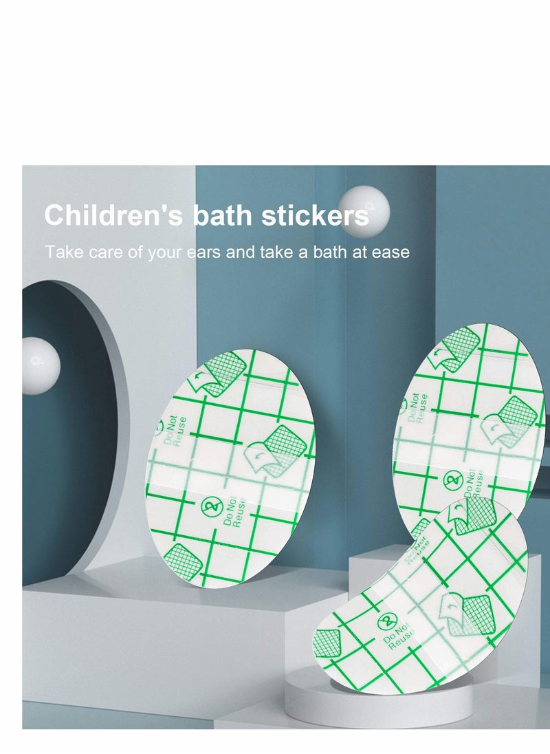 Waterproof Ear Stickers, Baby Waterproof Ear Protector, Newborn Ear Protection for Swimming Showering Surfing Snorkeling and Other Water Sports Kids Size（100 Pack）