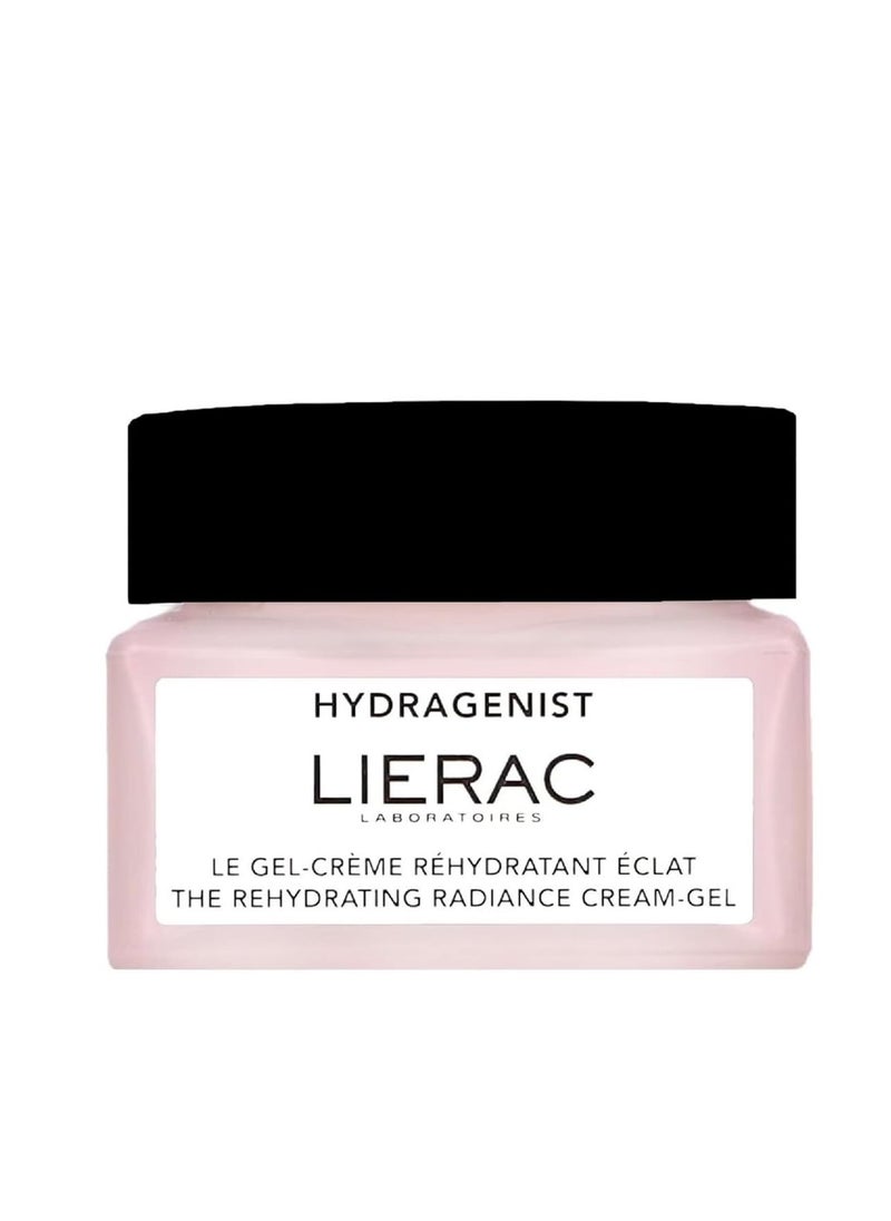 Lierac Hydragenist - Rehydrating Radiance Cream Refill - Natural Hydrating Face Moisturizer for Women with Hyaluronic Acid & Rehydrating Ferment, Recomended for All Types of Skin, 50 ml