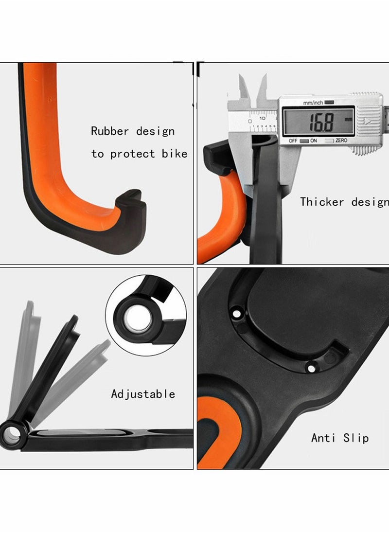 Bike Rack Garage Adjustable Wall Mount Hanging Mountain Hybrid Bicycles Storage
