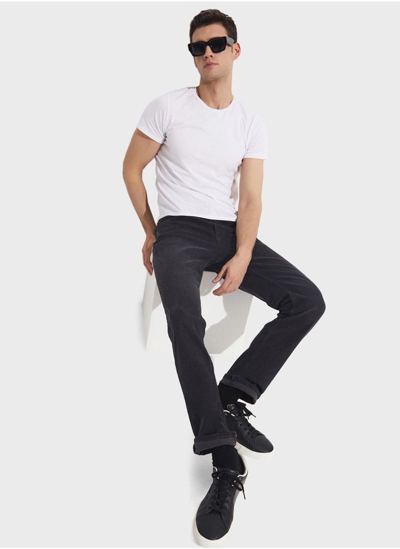 Essential Straight Fit Trousers
