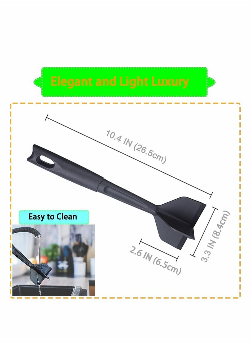 Meat Chopper, Hamburger Premium Heat Nylon Resistant Masher, Professional Ground Beef Smasher, Chopper for Beef, Turkey, Meat, Potato Masher Utensil, Black