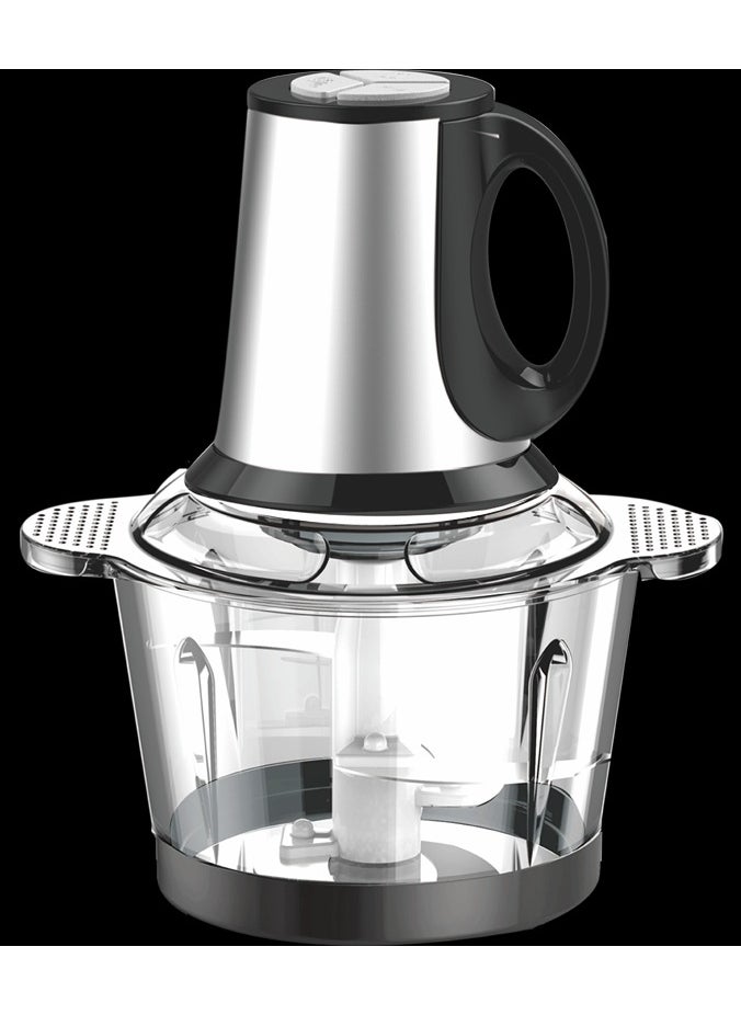 Stainless Steel Electric Blender & Meat Grinder - Portable Multifunction Food Processor for Kitchen, Safe & Low-Noise