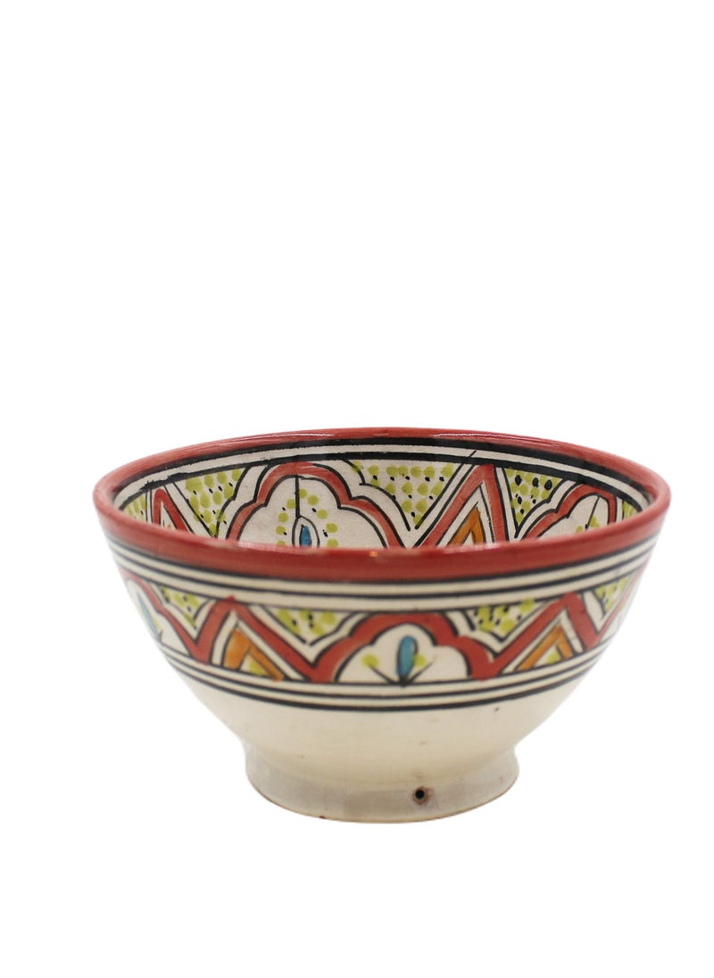 Moroccan Handmade Hand Painted Display Bowl 18 X 10 cm