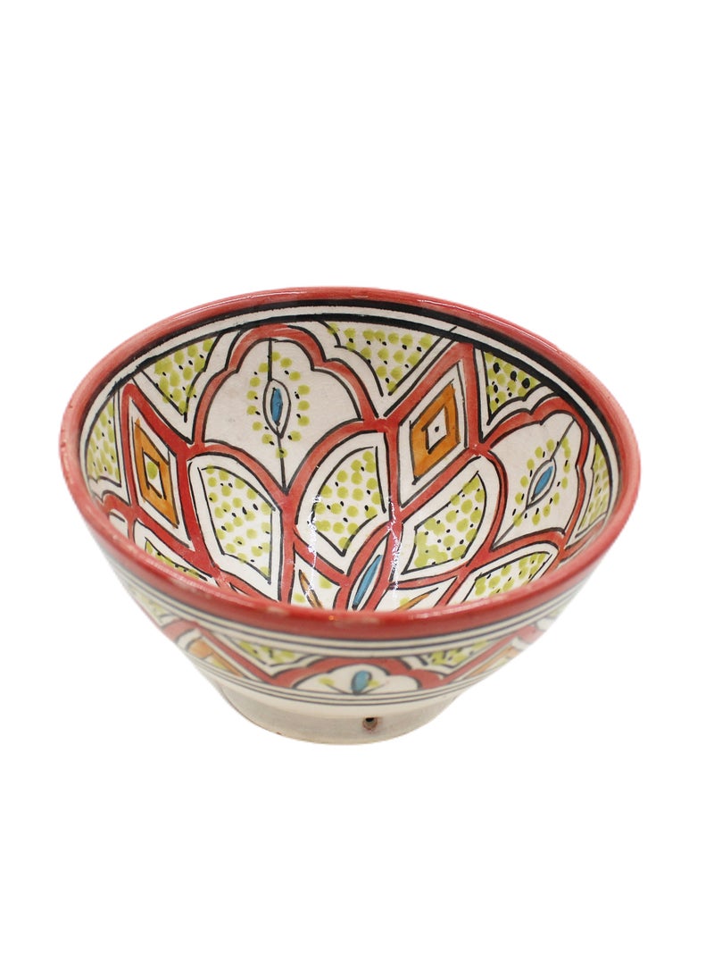 Moroccan Handmade Hand Painted Display Bowl 18 X 10 cm