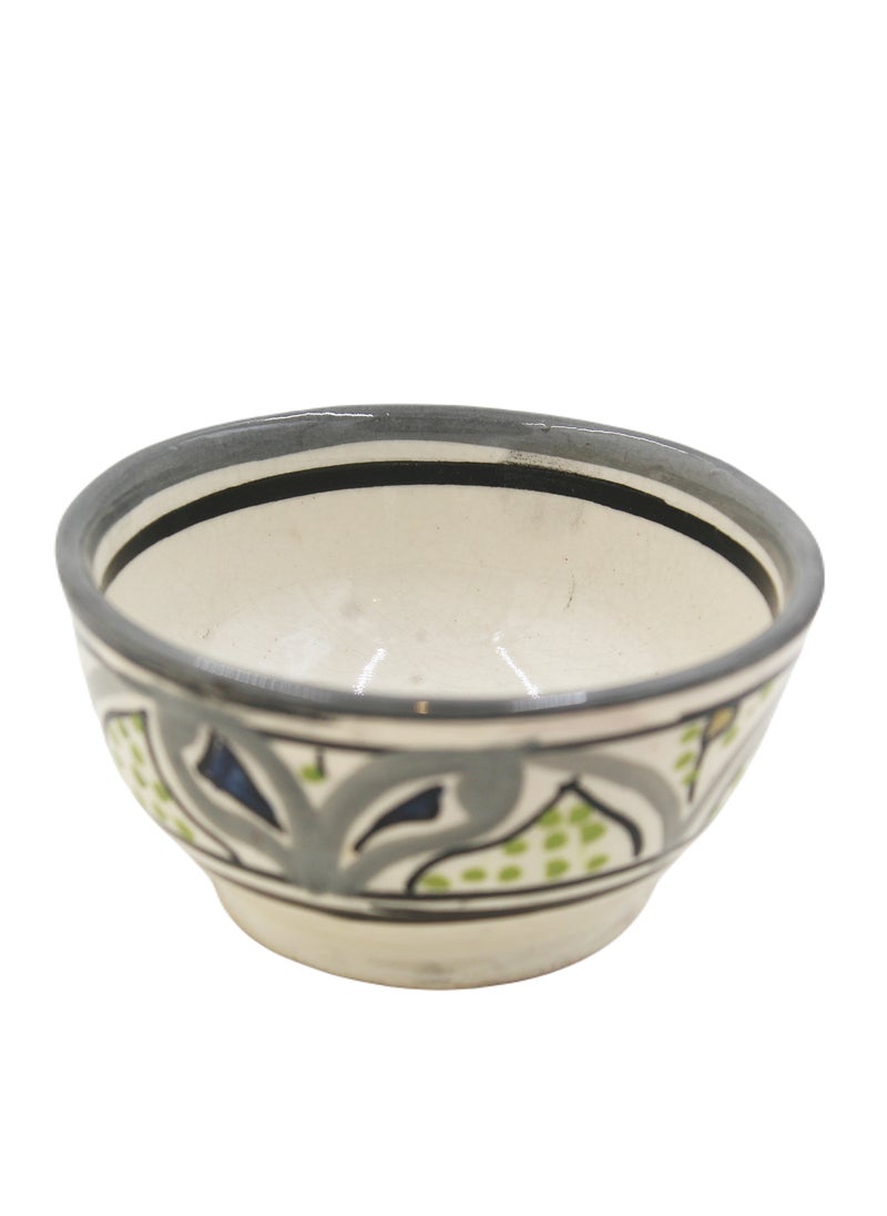 Moroccan Hand Painter Porcelain Bowl 6 X 10 cm