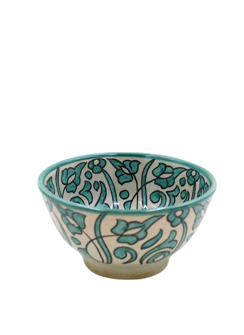 Moroccan Handmade Hand Painted Decorative Serving Bowl 18 cm