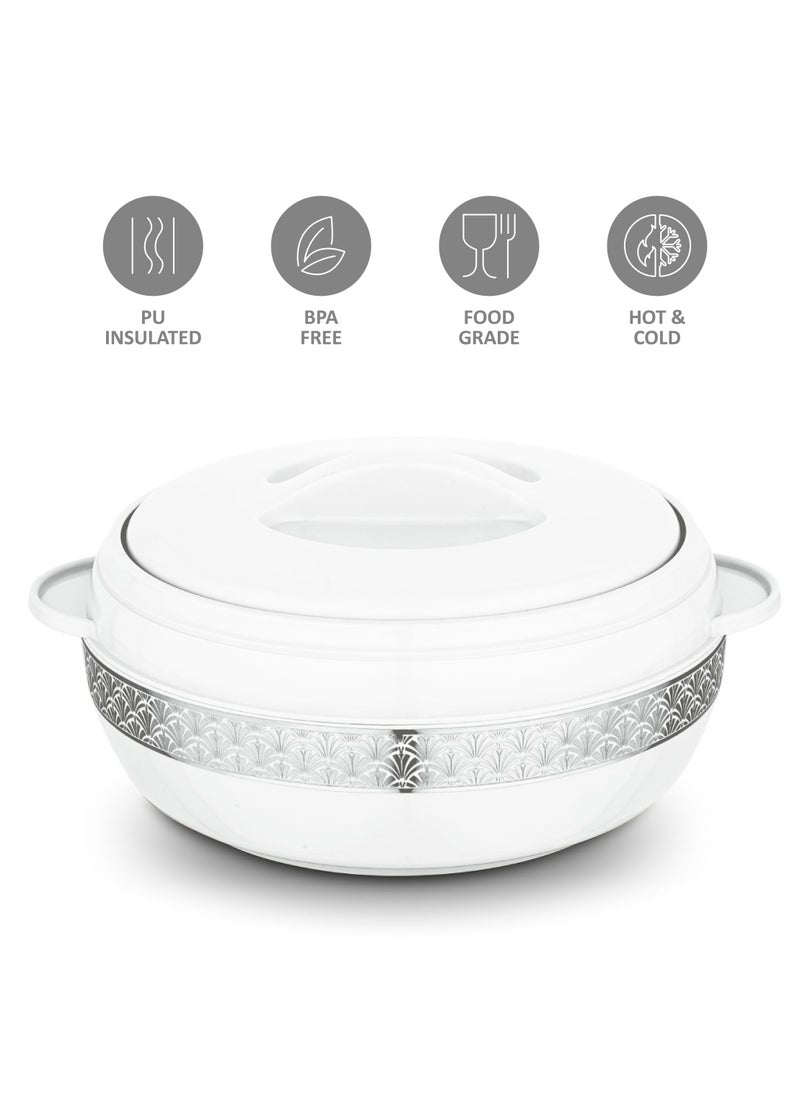 Dream Stainless Steel Insulated Casserole White 5000ML