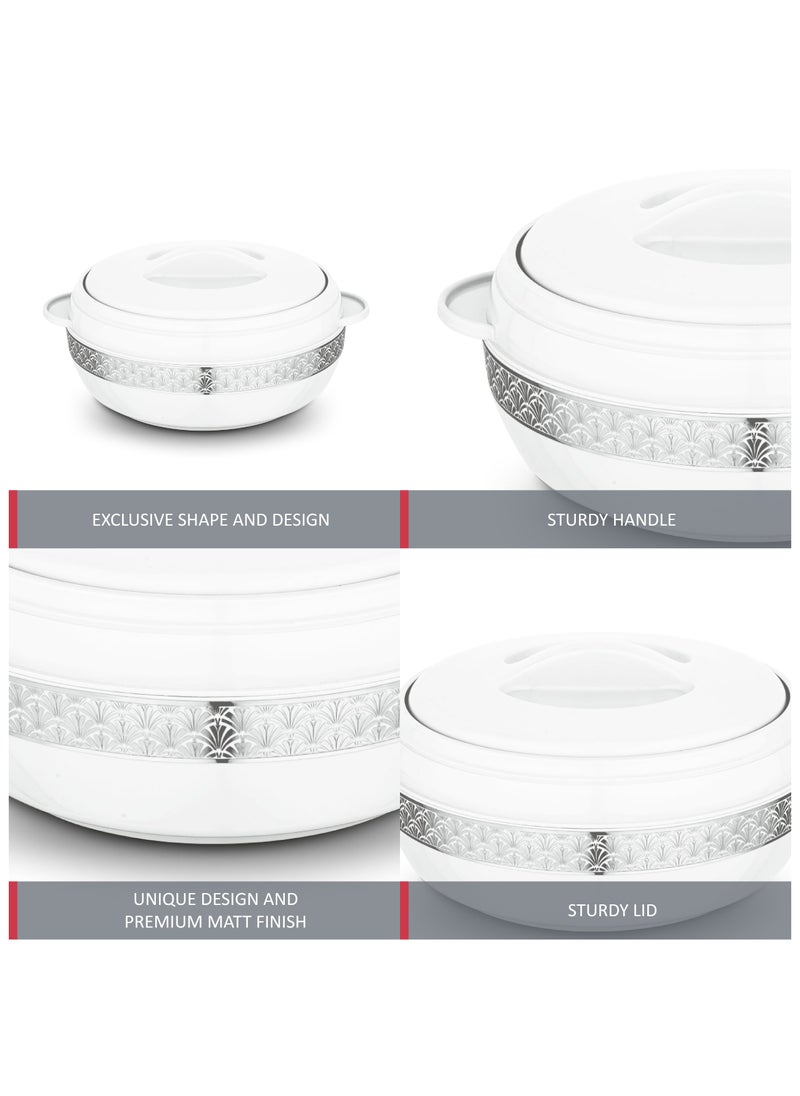 Dream Stainless Steel Insulated Casserole White 5000ML