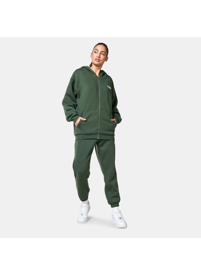 Lounge Printed Full-Zip Hoodie