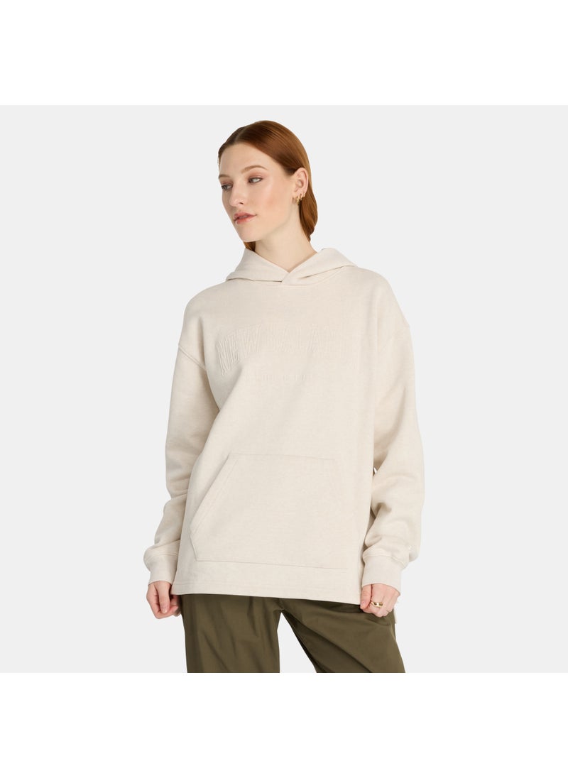 Women's Embossed Graphic Fleece Hoodie