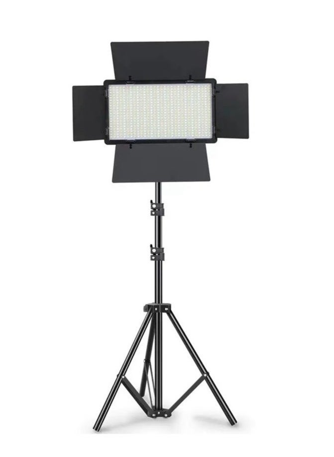 600 LED Studio Video Light Panel – Adjustable 3200K to 6500K Large Light Board for Makeup, TikTok, YouTube Vlogs, Photography, and Live Streaming – Professional LED Fill Light for Content Creators & Studios
