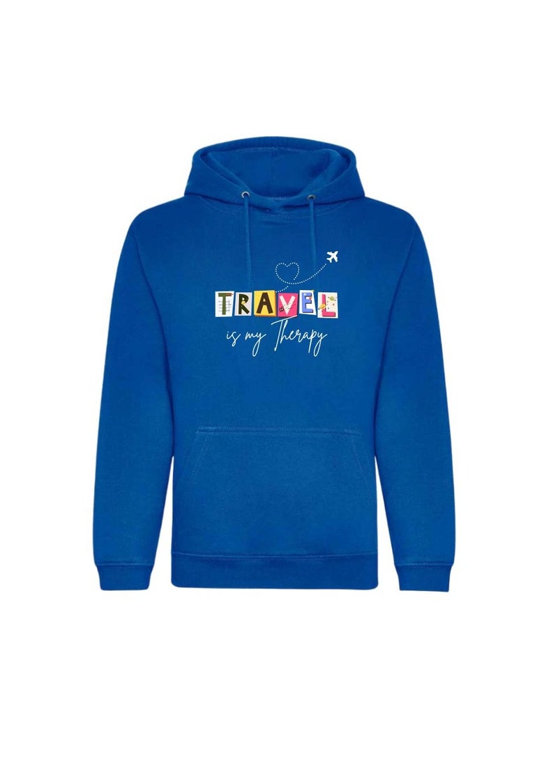 Traveller Hoodie For Men-Soft Cotton Pullover With Traveller Design-Long Sleeve With Drawstring And Pockets-Perfect For Travel,Hiking,Outdoor