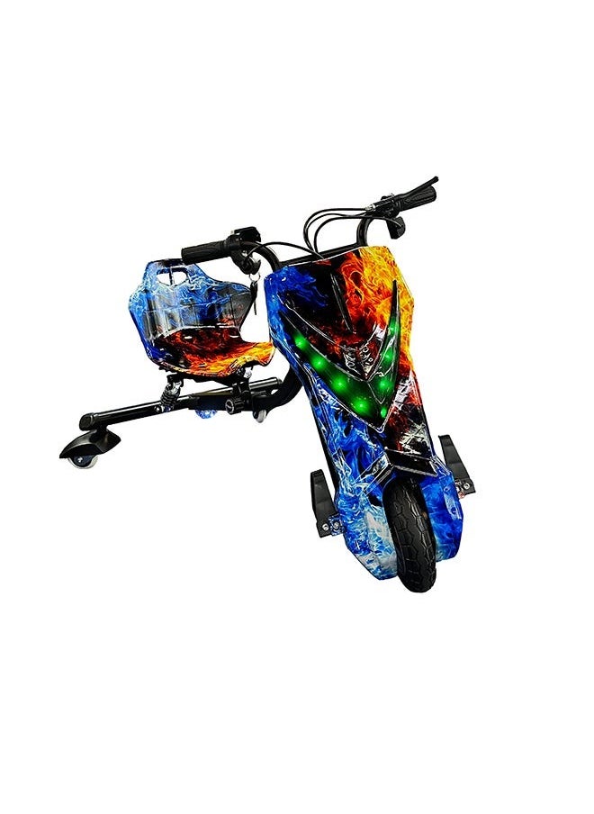 36V Kids Mini Electric Tricycle | Powerful driving toy with 8-inch front electric wheel, PU rear wheel and LED light | Adjustable speed | Perfect gift for boys and girls aged 8-14 | Fashionable colors