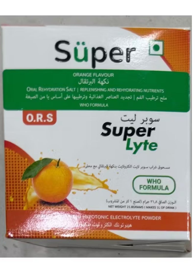 Super Lyte Ors Orange Flavour 21.8g x10 Sachets