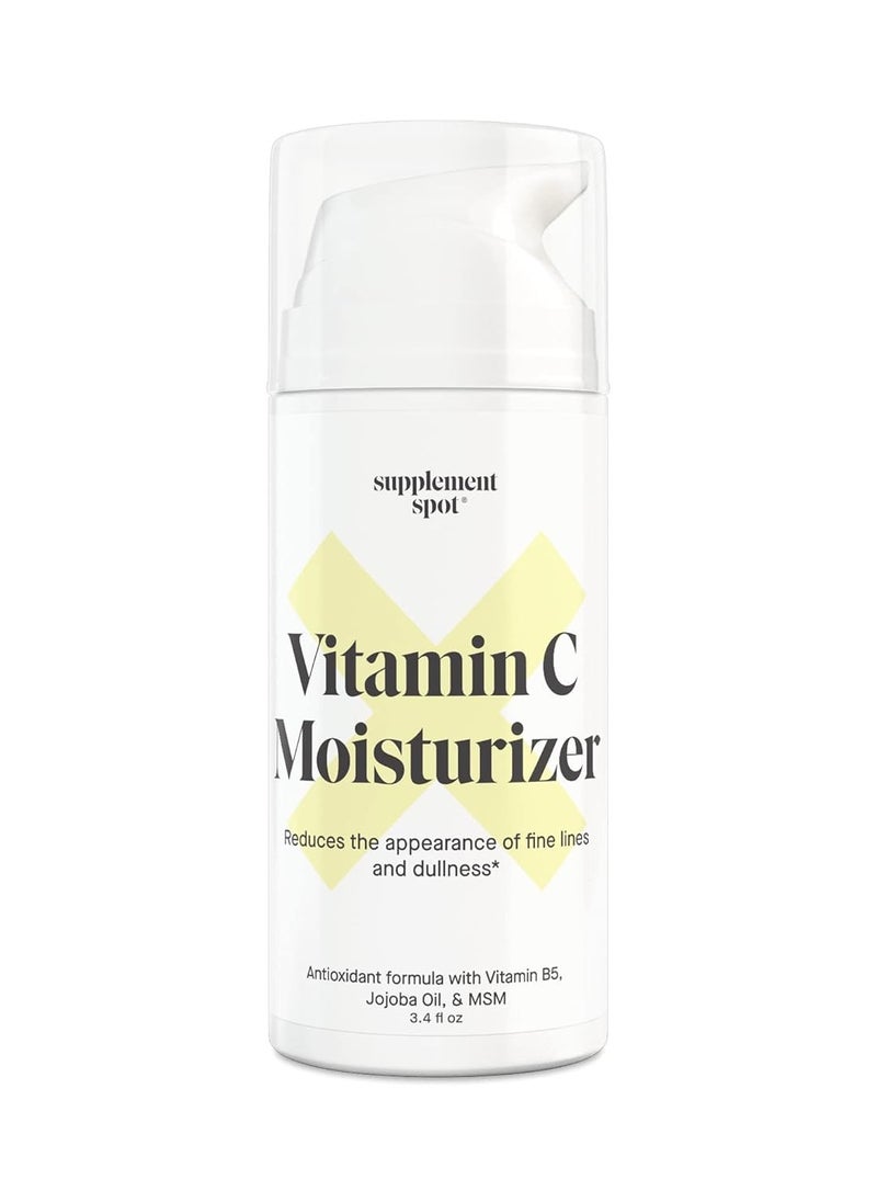 Antioxidant C Moisturizer - Revitalizing Vitamin Lotion w/Vitamin E Oil & Jojoba Oil – Vitamin Face Moisturizer For Fine Lines & Wrinkles - Suitable For All Skin Types