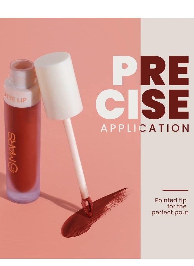 MARS Matte Liquid Lip Color Long Lasting 4.5 ml 18 Plum Passion