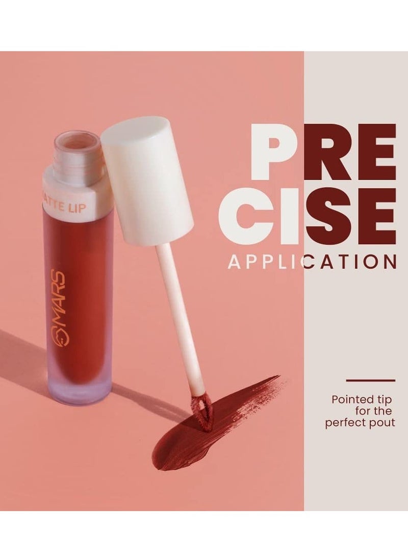 MARS Matte Liquid Lip Color Long Lasting 4.5 ml 04 Dark Teaser