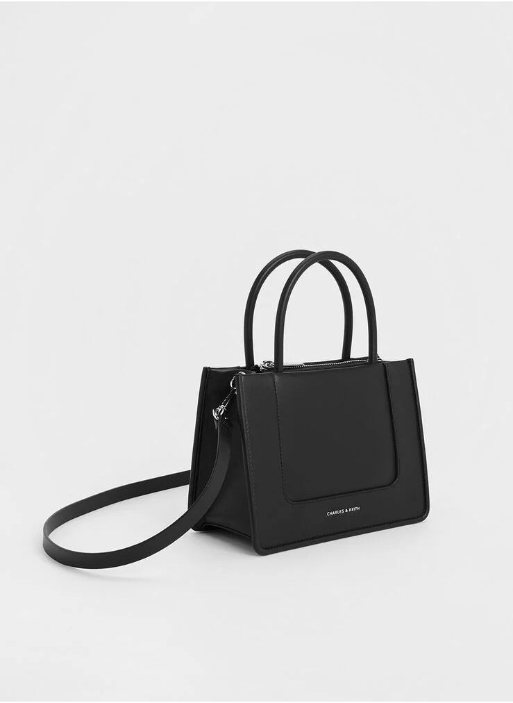 Mini Daylla Tote Bag & Crossbody Bag - Black