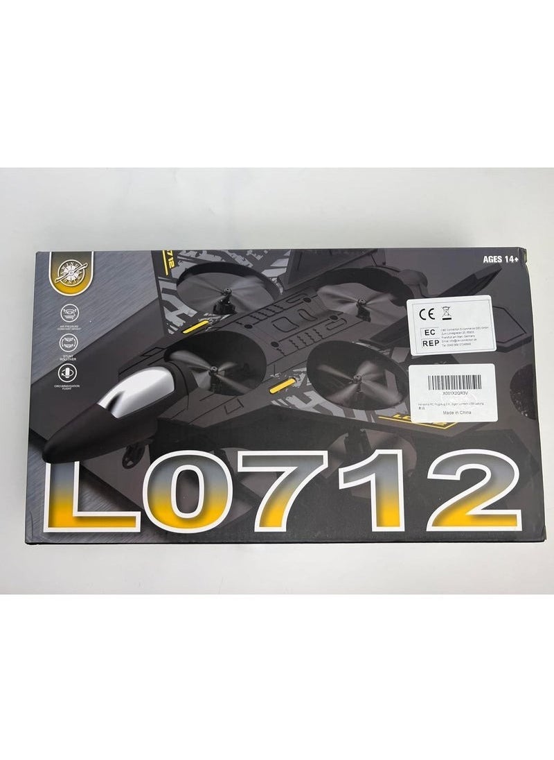 RC Aeroplane 2.4GHz – Remote Control Floating Fighter Plane with Lights & USB Charging