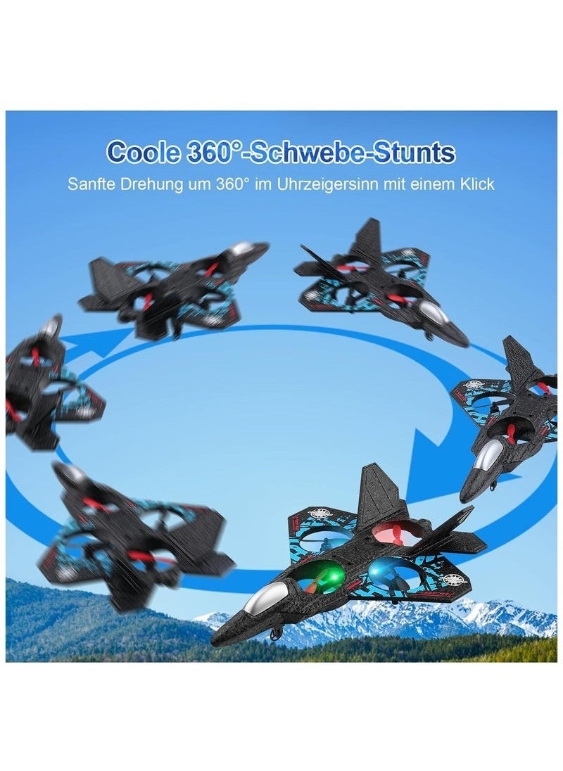 RC Aeroplane 2.4GHz – Remote Control Floating Fighter Plane with Lights & USB Charging