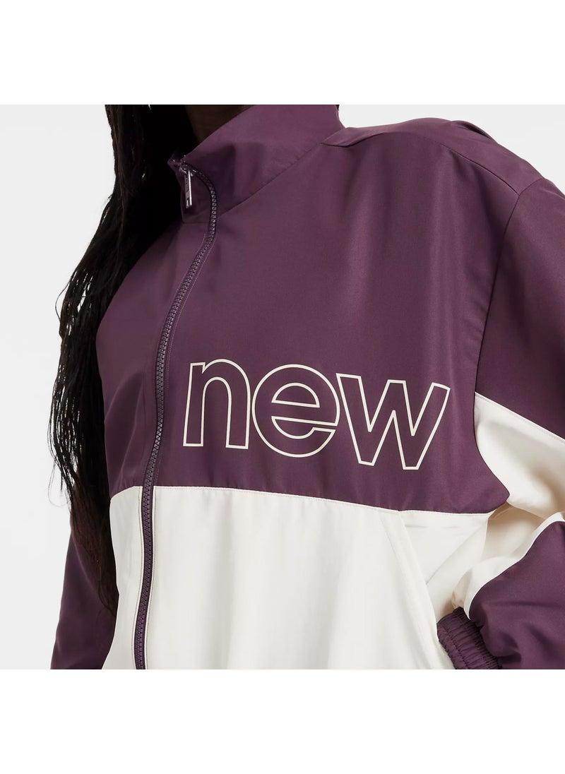 Women's Colourblock Graphic Jacket