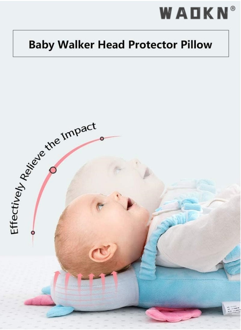 Toddler Baby Head Protection Cushion, Backpack Wear, Infant Support Head Pillows Soft Baby Nursery Pillows Support Head Sleep Pillows (Brown Tiger)