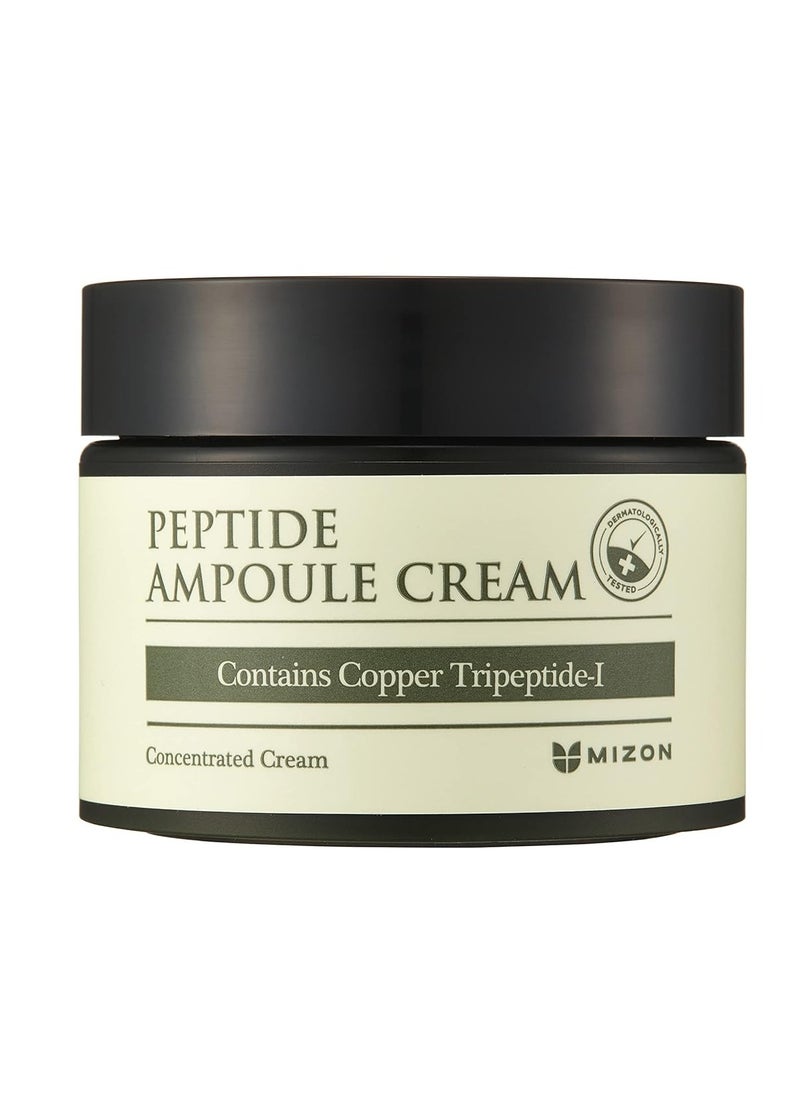 MIZON Peptide Ampoule Cream with Adenosine Lavander Oil Fine Line Treatment Moisturizing Elastin Boost Korean Skincare (1.69 fl oz)